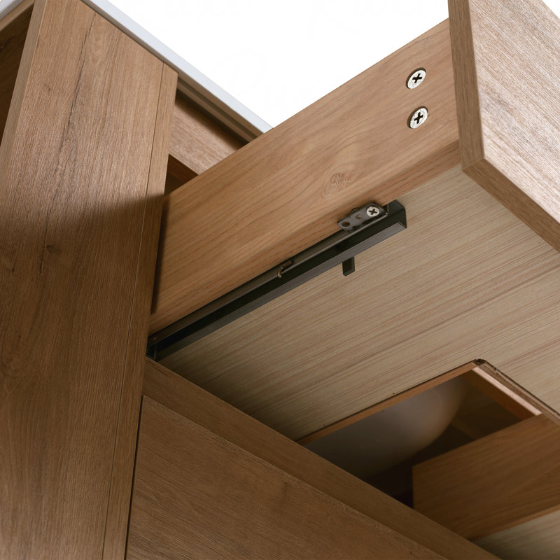 30" Wall Mounting Bathroom Vanity, Soft Close Drawer(Only Vanity, Without Basin)