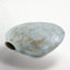 Vase de 15,35 po en grès cuit et en céramique bleu poussiéreux, glaçure réactive verticale rayée réversible, vase de table artisanal pour ferme rustique et décor bord de mer