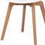 Ensemble de quatre chaises d'appoint en plastique robustes blanches et naturelles-757901405-757901394