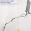 Support mural blanc pour ordinateur portable avec bras pneumatique blanc