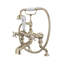 Edwardian™ Exposed Triple Handle Deck Mounted Clawfoot Tub Faucet-54525122