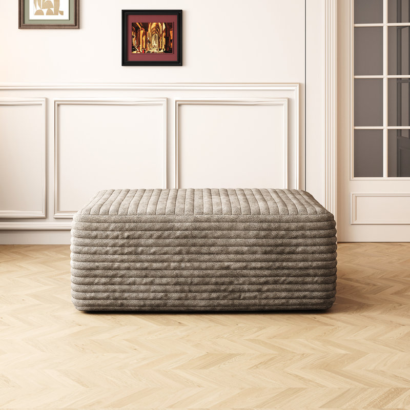 Velours côtelé brun clair, sans assemblage, confort moderne, assemblage requis, ajoute du style au quotidien