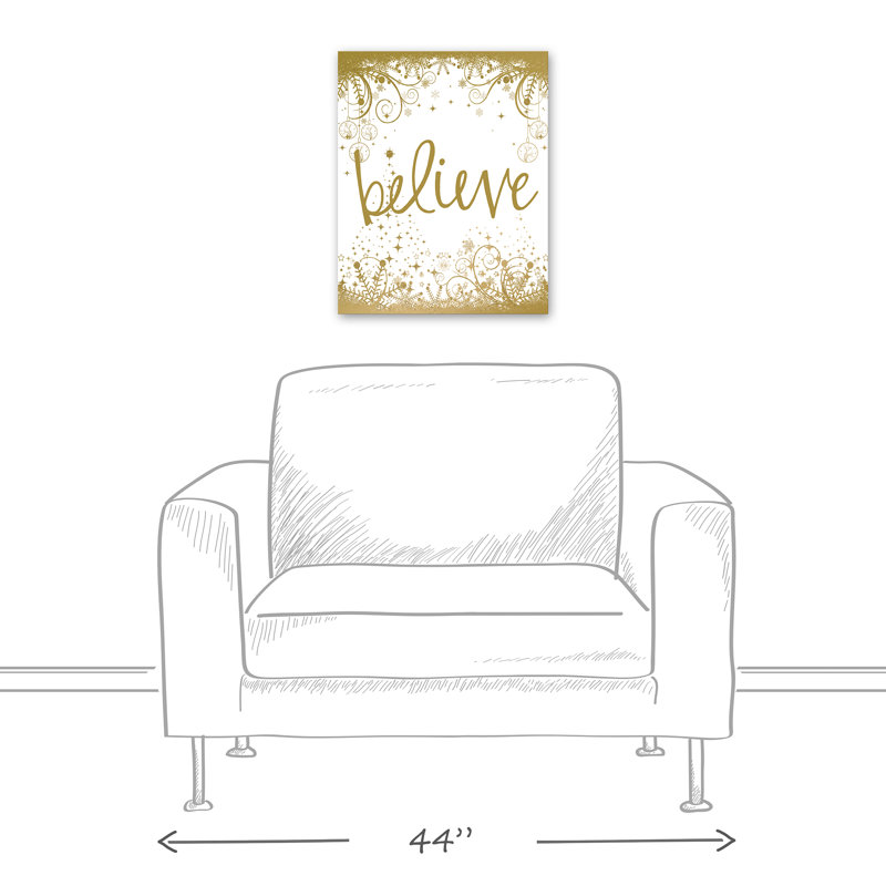 «Believe», impression sur toile