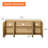 61.6"Wide Wood File Cabinet With Shelves, Minimalist Reeded Design, Modern Farmhouse Office Storage Cabinet For Study Room, Living Room