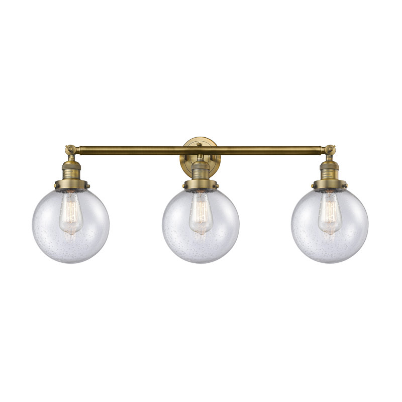Clementina 3 - Light Dimmable LED Vanity Light, 6 Watt Vinage LED Bulb, Oil Rubbed Bronze, Seedy