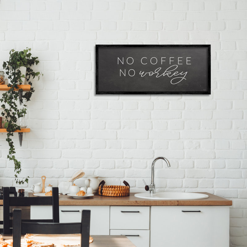 «Sassy No Coffee», impression par giclée encadrée, design par Lux + Me Designs, H 10 po x l 24 po