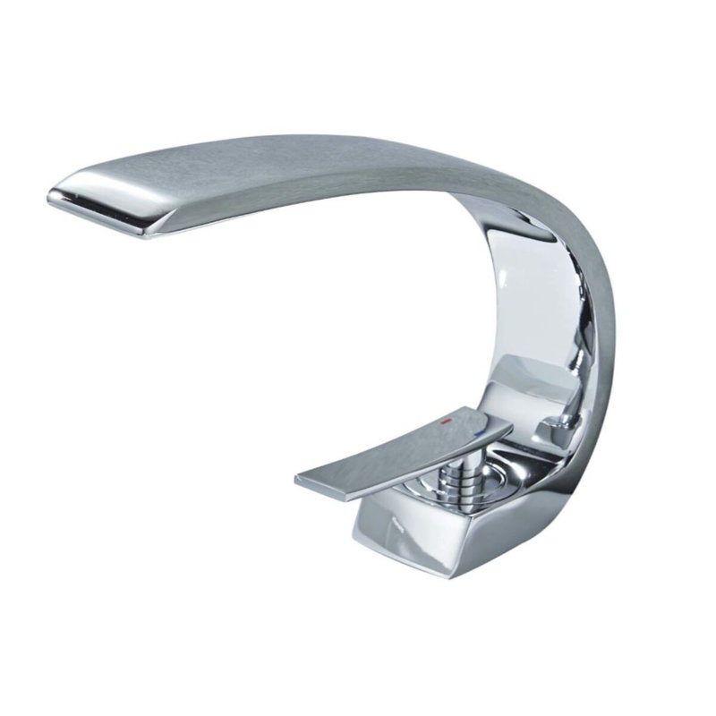 Plateau de meuble-lavabo simple 16,3 po en blanc avec lavabo et robinet