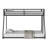 Metal Bunk Bed with Reversible Ladder-1433841535