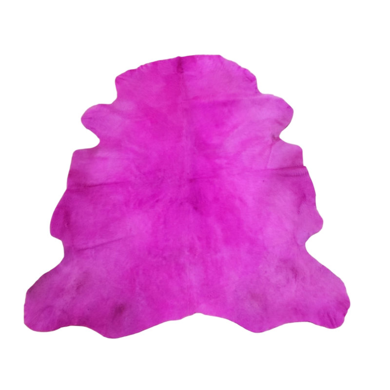 Tapis 100% cuir de vache teint haut de gamme de qualité supérieure fabriqué à la main authentique