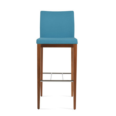Tabouret de bar et de comptoir en bois de frêne noir Aria