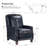 Glen Ellyn 30" W Top Grain Leather Push-Back Recliner-1569054206