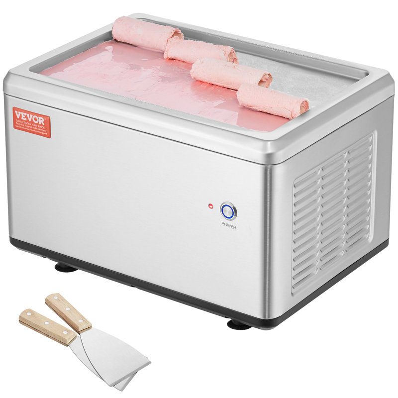 Machine à rouler les glaces VEVOR, moule à crème glacée sautée 19,3 po x 14,9 po