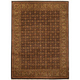 Hand-Knotted High-Quality Black Area Rug