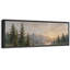 «Mountain Lake Sunset Forest Forest», art de chambre à coucher, impression sur toile encadrée, 3 pièces-131584898-131584897