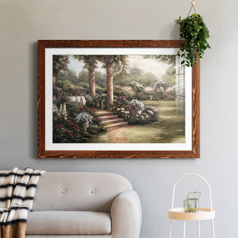 Rose Garden I - peinture encadrée, Érable, H 37,5 po x l 27,5 po x P 1,5 po