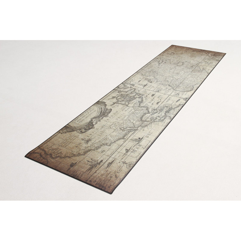 Lemon Abstract Area Rug, Runner 50 x 180cm