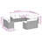  Garden Sofa Set Black