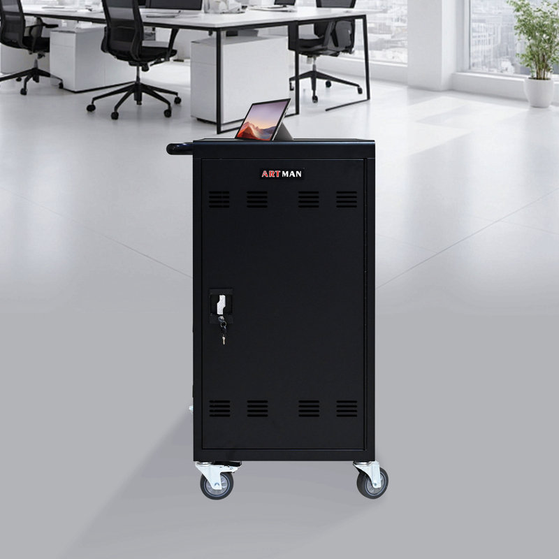 Chariot et armoire de charge mobile pour tablettes 45 ordinateurs portables