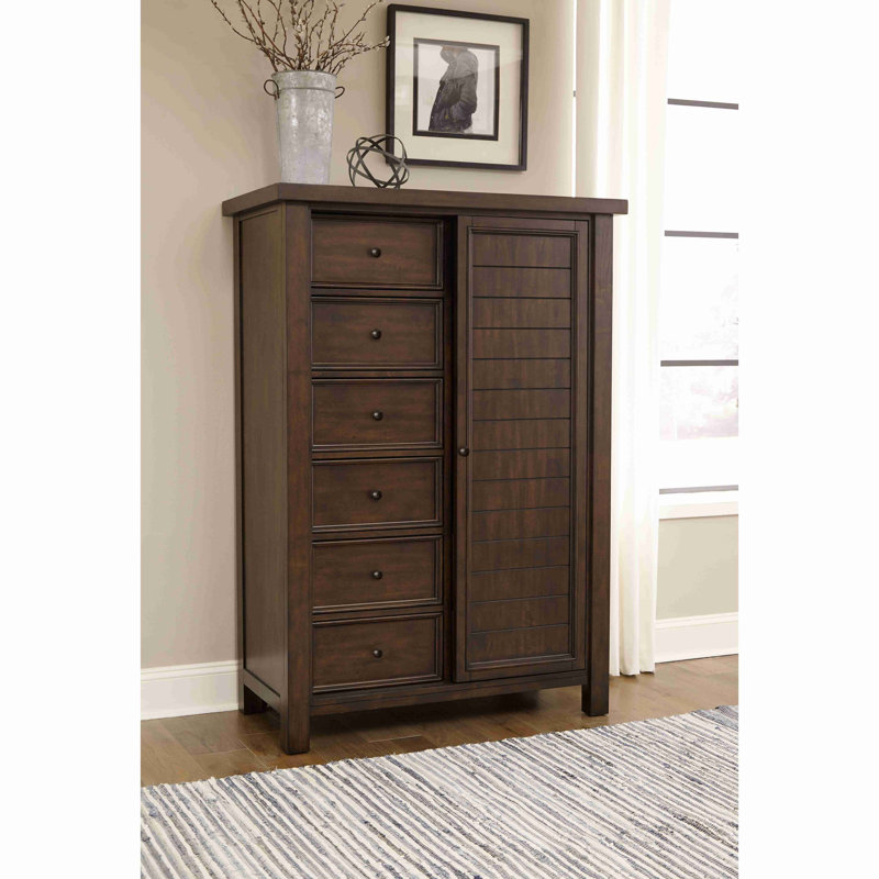 Classeur transitionnel classique avec 8 tiroirs et tablettes de rangement pour meubles de chambre à coucher 1 pièce, sans assemblage
