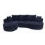 Ensemble de canapé modulaire courbé 2 pièces avec coussins, mobilier de salon ergonomique minimaliste, sièges modernes, sans assemblage, canapé et méridienne-130464042
