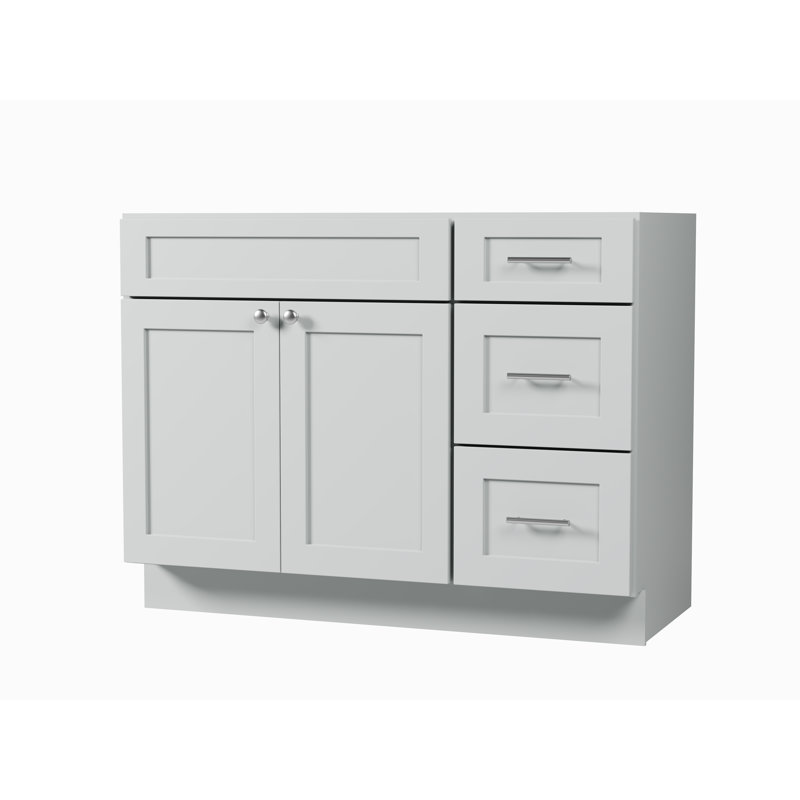 45'' Single Bathroom Vanity Base Only in White, Grey