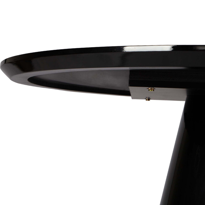 Table de salle à manger ronde moderne et ultrabrillante