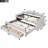 Wood Platform Bed with Trundle and 2 Drawers-1311064392