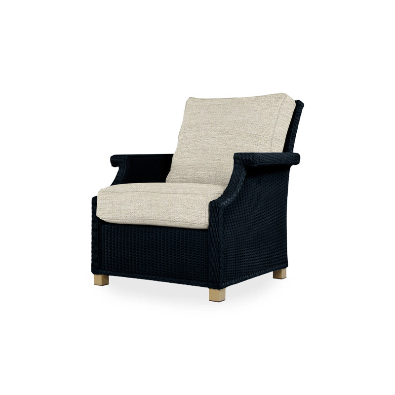 Hamptons Outdoor Lounge Chair, Cottage Pepper, Ebony