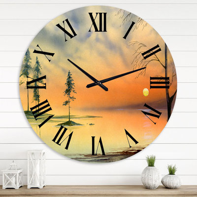 Horloge murale Lakehouse