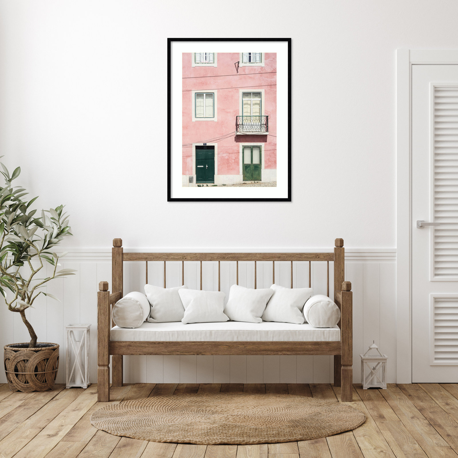Pink Parade by Shot by Clint Wood Framed Wall Art Print, Black, 41" H x 31" W
