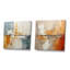 Transcendent Textures - Ensemble de 2 collages abstraits carrés-2014272128-2014272140