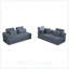 Canapé modulaire en forme de L, canapé modulaire compressé en velours côtelé de style minimaliste moderne, se déplie en un lit, conception peu encombrante-129410170
