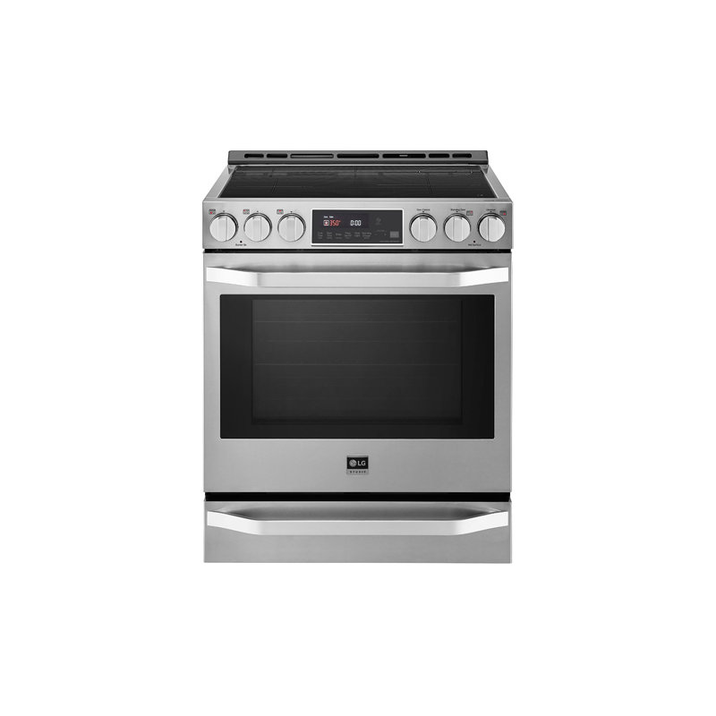 30" 6.3 cu. ft. Smart Slide-in Electric Range with Convection Oven
