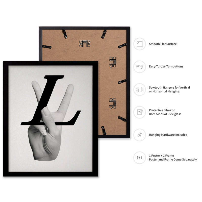 Enseigne Louis Vuitton, 24"H x 32"W, Poster, Black Framed