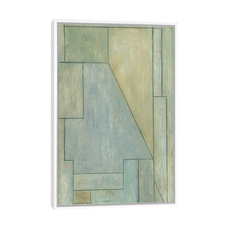 Earth Sign by Stephen Cimini - Painting on Canvas, White Framed, 101.6 cm H x 66.04 cm W