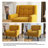 Jaqueze Upholstered Polyester Tufted Square Arm Accent chair-1087281860