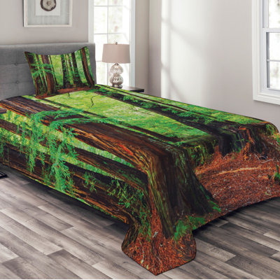 Ricky Floral Bedspread with Pillow Shams