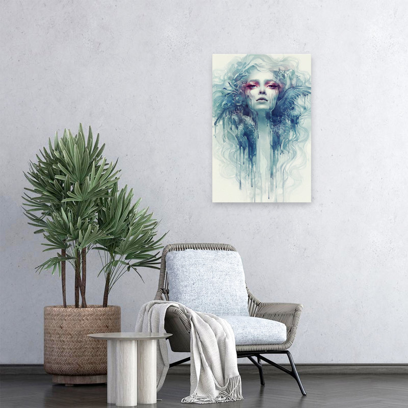 Huile - Art figuratif urbain, surréalisme pop, H 24 po x l 16 po