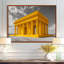 Reproduction d'art mural jaune et gris Lincoln Monument-15456632-15456618