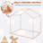 Costway 52'' W x 36'' D Indoor / Outdoor Polyester Pop-Up Play Tent-91102477