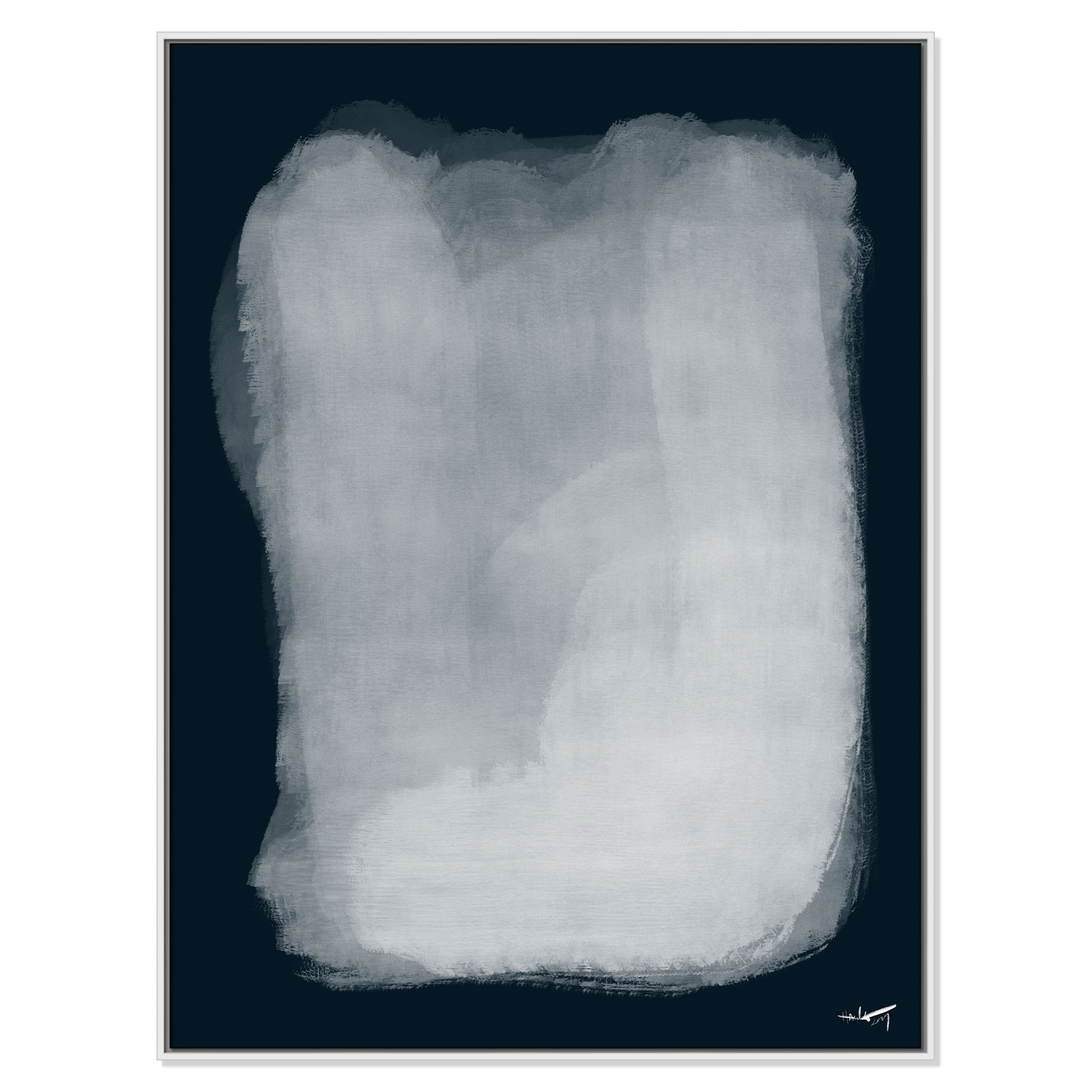 Calme 001 Print by N.Atelier, 49.5" H x 37.5" W, White
