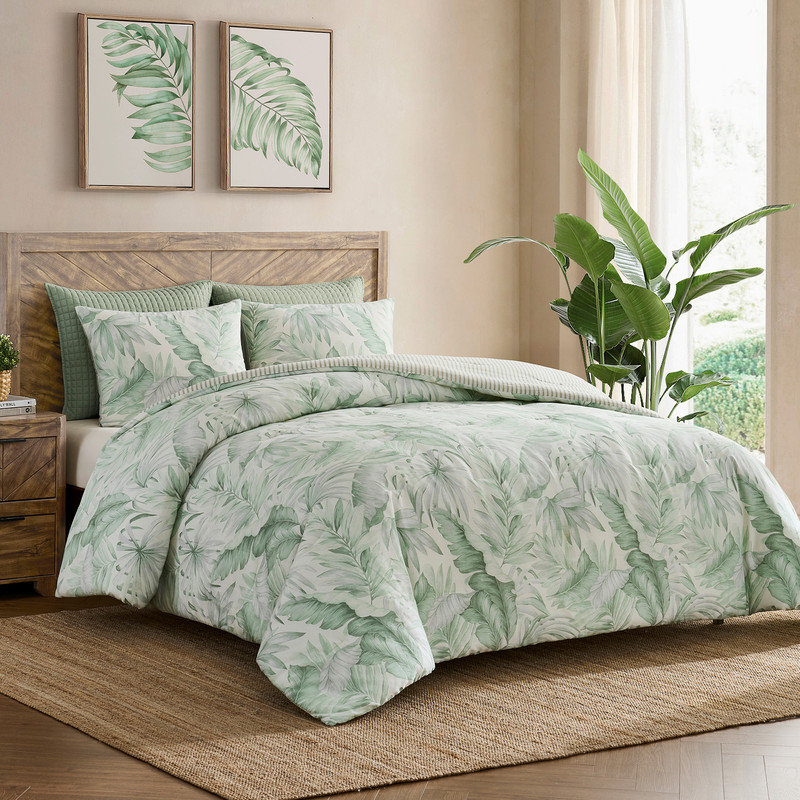 Ensemble d'édredon en mélange de coton Wonderful, Édredon très grand et 2 très grandes taies déc