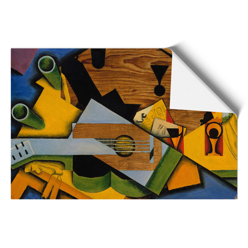 Still Life with Guitar by Juan Gris - Frameless Print, 30cm H x 42cm W x 0.1cm D