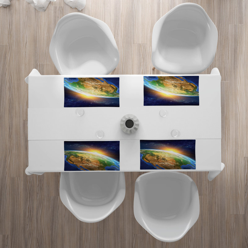 Polyester Abstract Rectangle Placemat