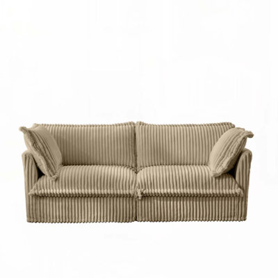 2 Seater Sofa with Suppleness Armrests,Deep Seat