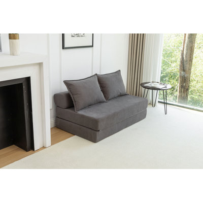 Canapé-lit pliable avec canapé-lit et coussin de sol avec dossier pour le salon / le dortoir / la chambre d'amis / le bureau personnel