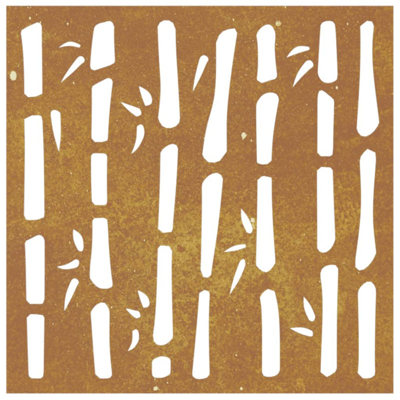 vidaXL Garden Wall Decoration Rusty Corten steel 21.7 x 21.7 in