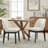 Bason 19.5" H Polyester Upholstered Dining Chair With Black Solid Wood Legs（Set Of 6）-1883804168-1882725031