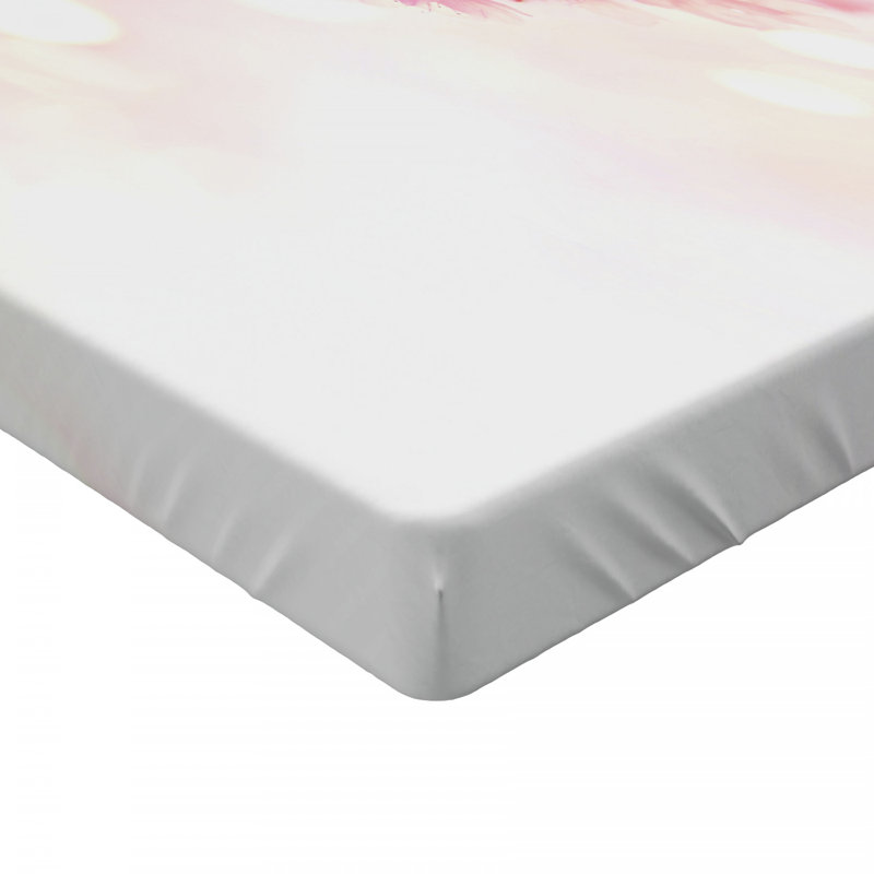 Microfiber Abstract Fitted Sheet, Twin Fitted Sheet