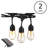 Solar Power LED Edison Bulb Outdoor String Lights